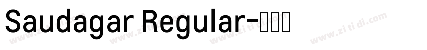 Saudagar Regular字体转换